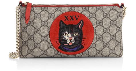 cat bag gucci|gucci mystic cat wallet.